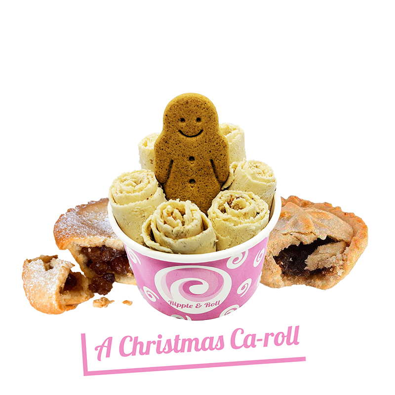 A Christmas Ca-Roll Rolled Ice Cream
