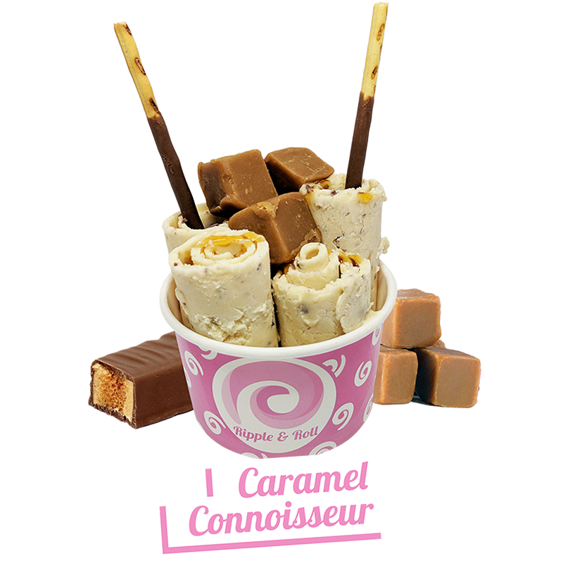 Caramel Connoisseur Rolled Ice Cream