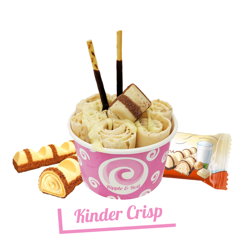 Kinder Crisp Rolled Ice Cream